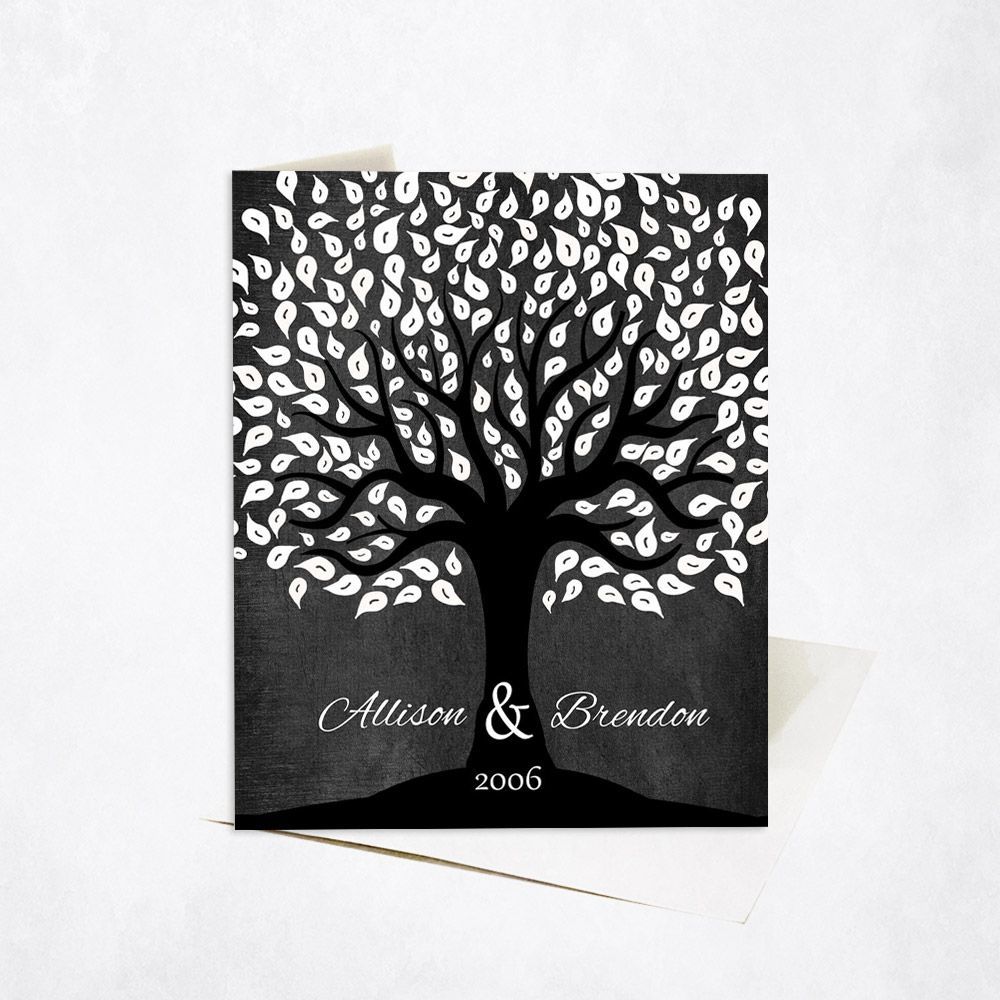 Dramatic Tree Anniversary Card Gift for Couple C-1402
