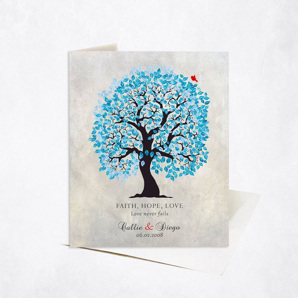 Artful Tree Anniversary Card Gift for Couple C-1521