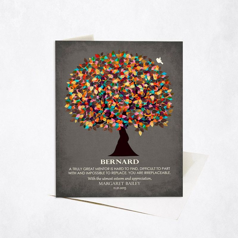 #1 Best Seller - Late Spring Tree Leadership Appreciation Card Gift for Mentor C-1320