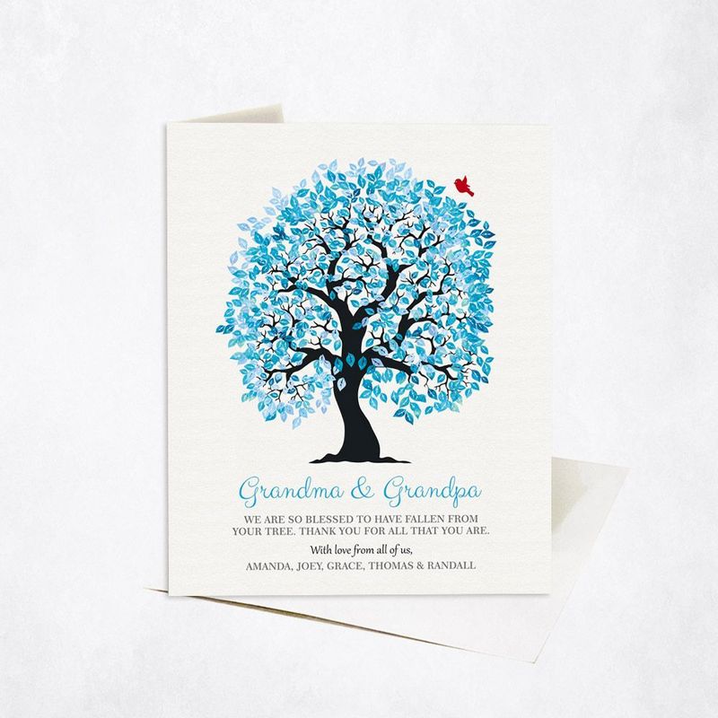 Artful Tree Family Appreciation Card Gift for Grandparent C-1268