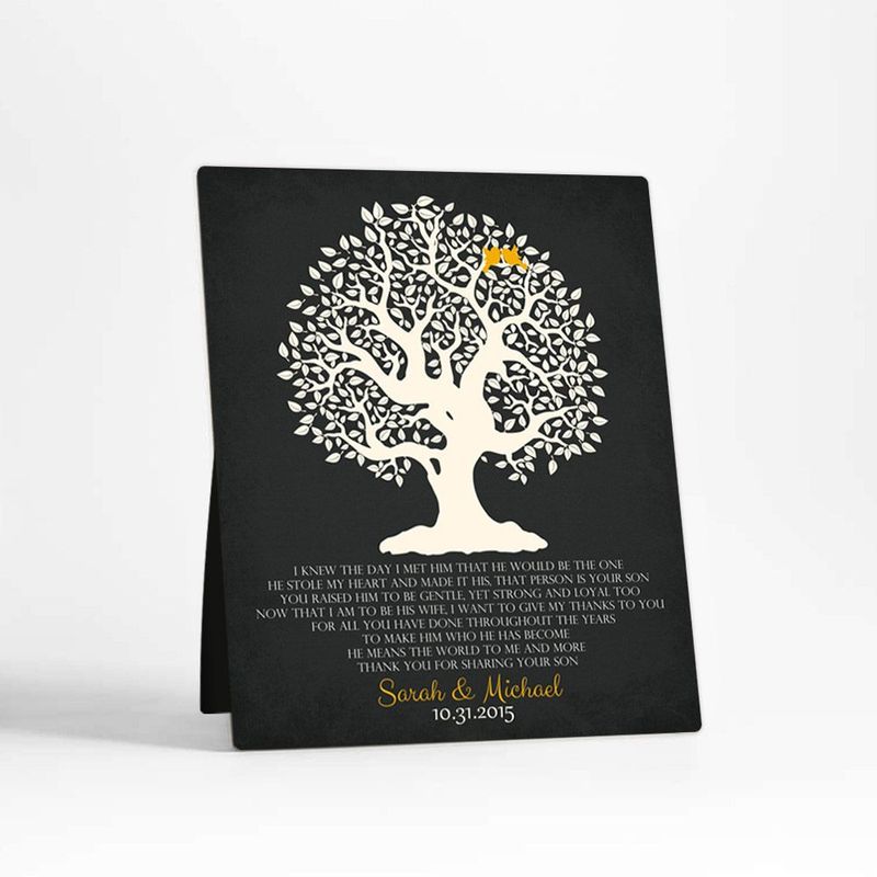 Knotty Tree Wedding Desktop Plaque Gift for Mother Of The Groom D-1124