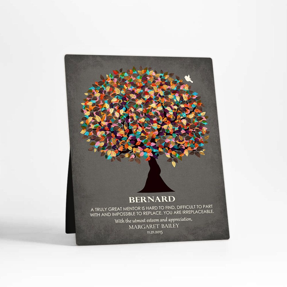 #1 Best Seller - Late Spring Tree Leadership Appreciation Desktop Plaque Gift for Mentor D-1320