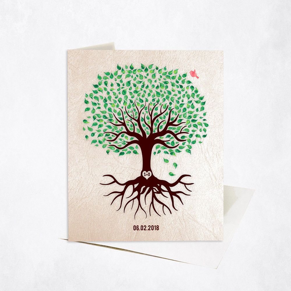 Tree with Roots Anniversary Card Gift for Couple C-1544