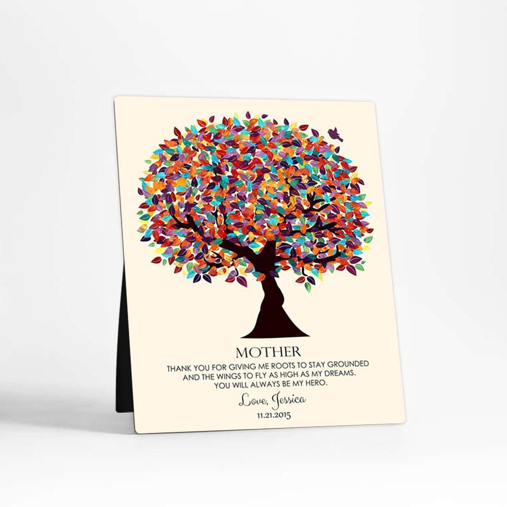 Spring Tree Wedding Desktop Plaque Gift for Mom D-1165