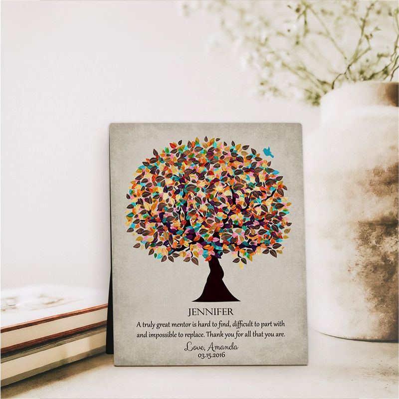 Late Spring Tree Teacher Appreciation Desktop Plaque Gift for Educator D-1319