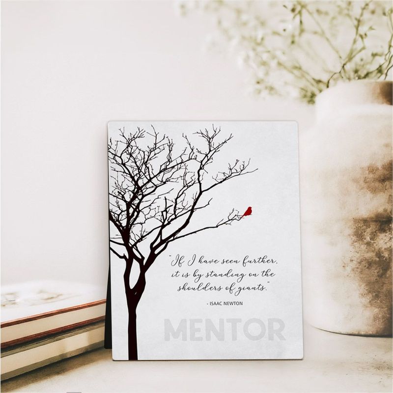 Bare Tree Leadership Appreciation Desktop Plaque Gift for Mentor D-1831