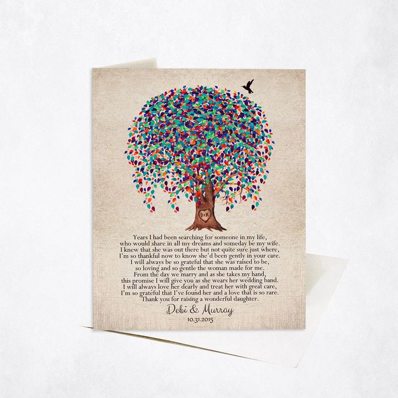 #1 Best Seller - Willow Tree Wedding Card Gift for Mother Of The Bride C-1518