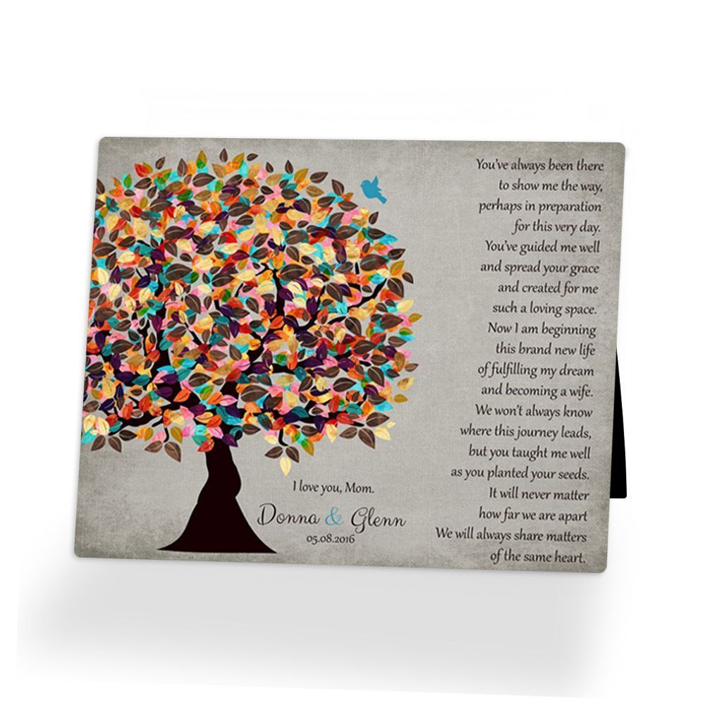 Late Spring Tree Wedding Desktop Plaque Gift for Mom D-1315