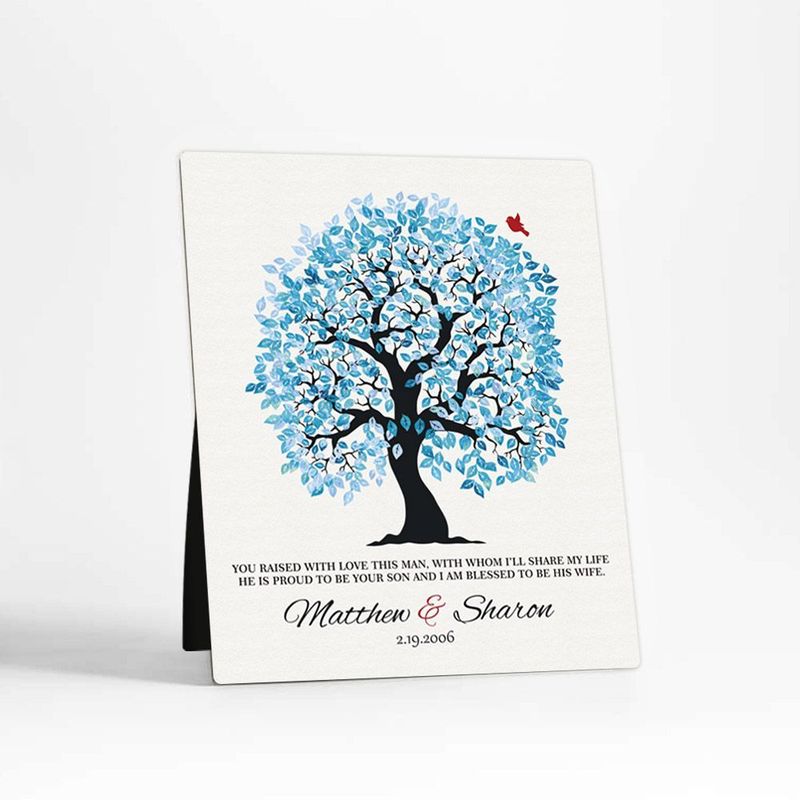 Artful Tree Wedding Desktop Plaque Gift for Mother Of The Groom D-1271
