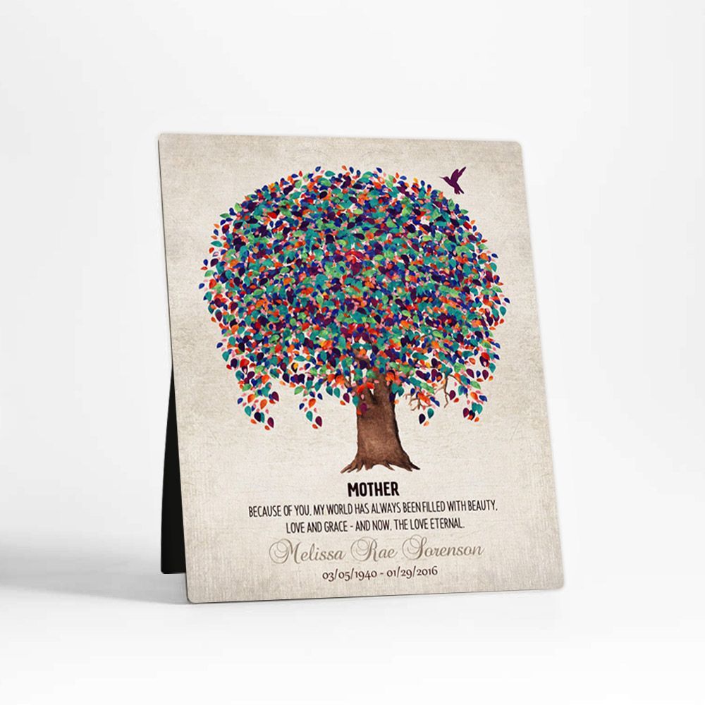 Willow Tree Memorial Desktop Plaque Gift for Bereaved Children D-1241
