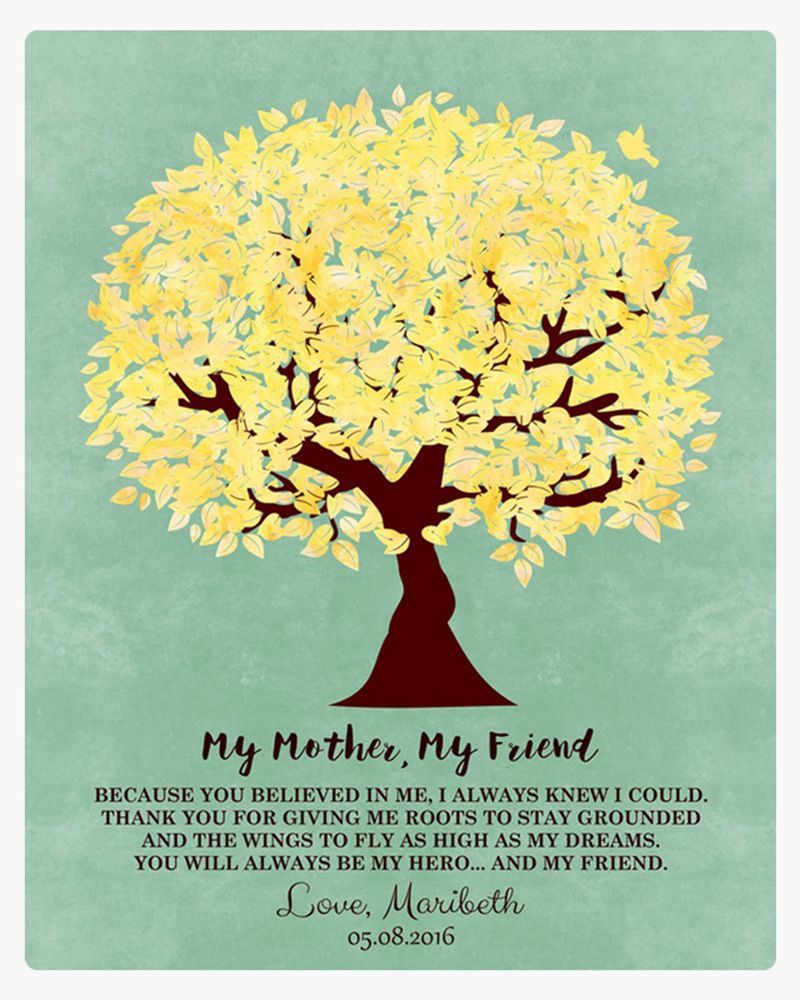 Yellow Tree Mother&#39;s Day Wall Plaque Gift for Mother LTC-1238