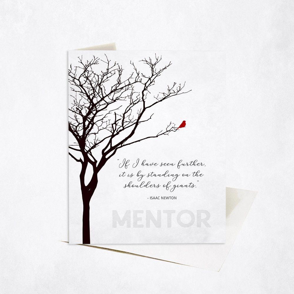 Bare Tree Leadership Appreciation Card Gift for Mentor C-1831