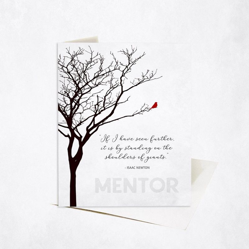 Bare Tree Leadership Appreciation Card Gift for Mentor C-1831