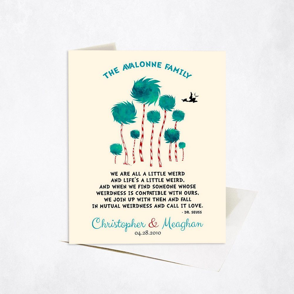 Cypress Tree 1st Anniversary Card Gift for Couple C-1470