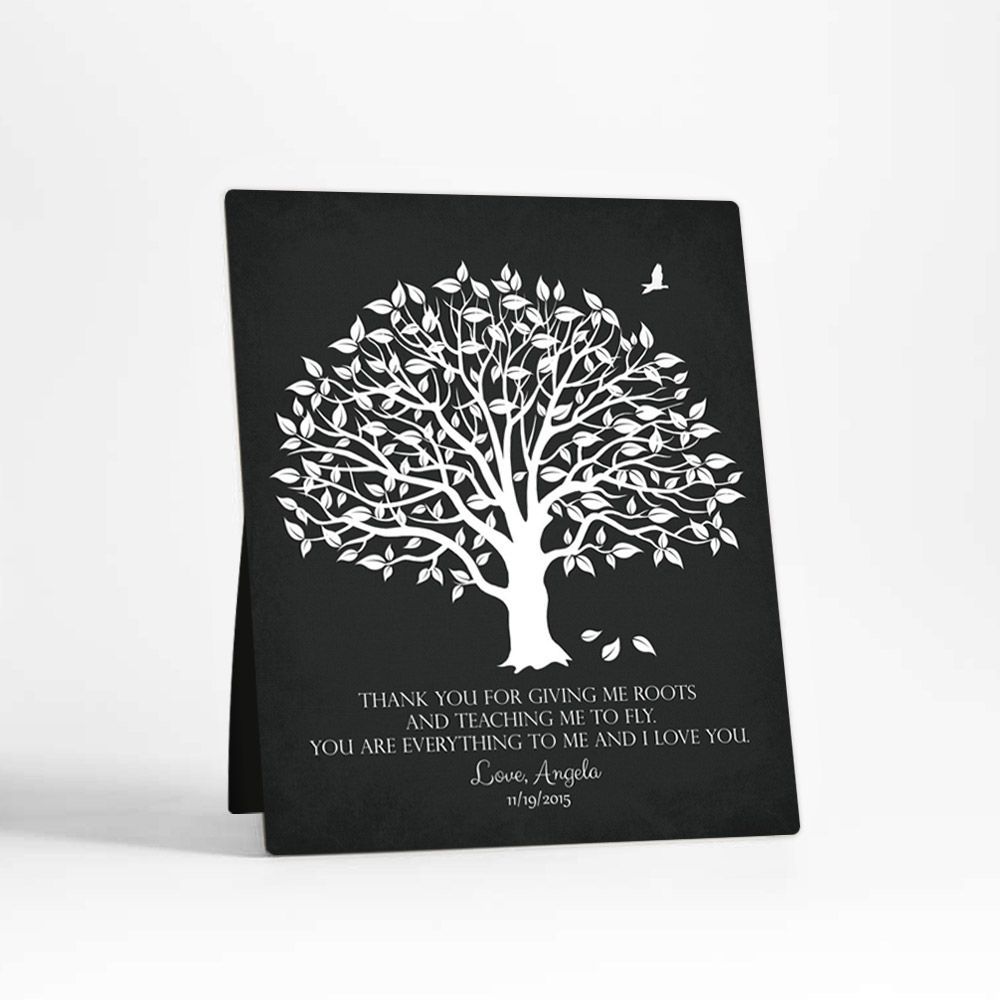 Magnolia Tree Wedding Desktop Plaque Gift for Parents D-1152