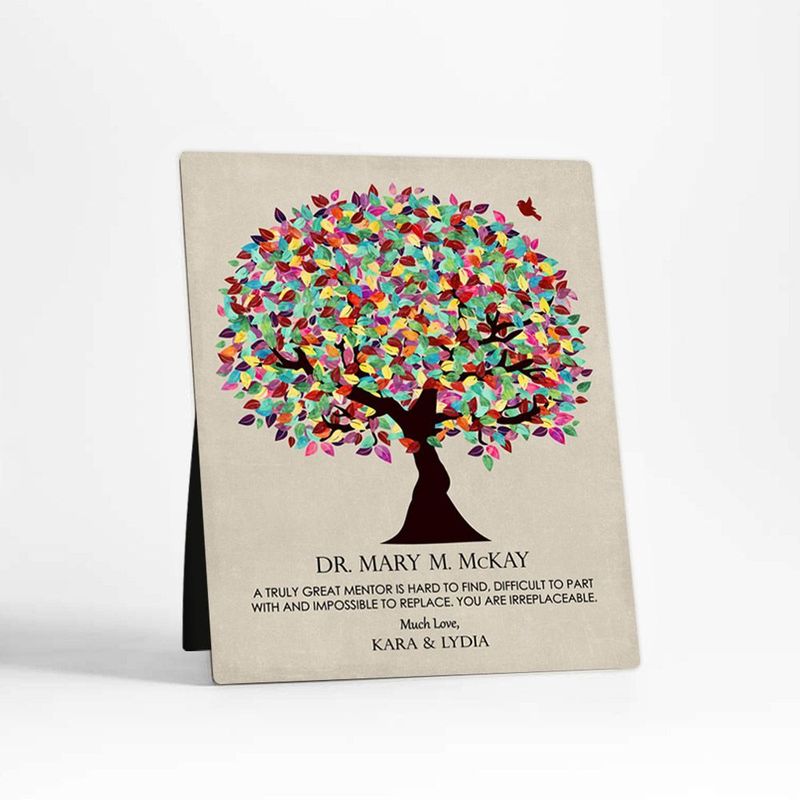 #1 Best Seller - Early Spring Tree Leadership Appreciation Desktop Plaque Gift for Mentor D-1352