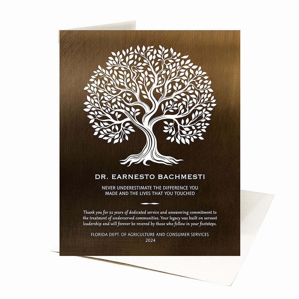 Bronze Never Underestimate the Difference You Made Retirement Card Gift for Employee C-2144