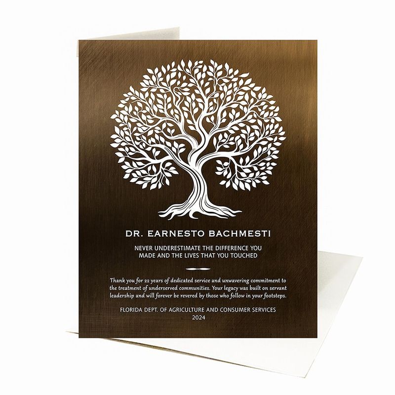 Bronze Never Underestimate the Difference You Made Retirement Card Gift for Employee C-2144