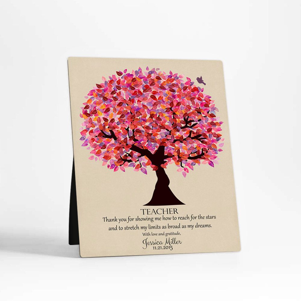 Canopy Tree Teacher Appreciation Desktop Plaque Gift for Educator D-1173
