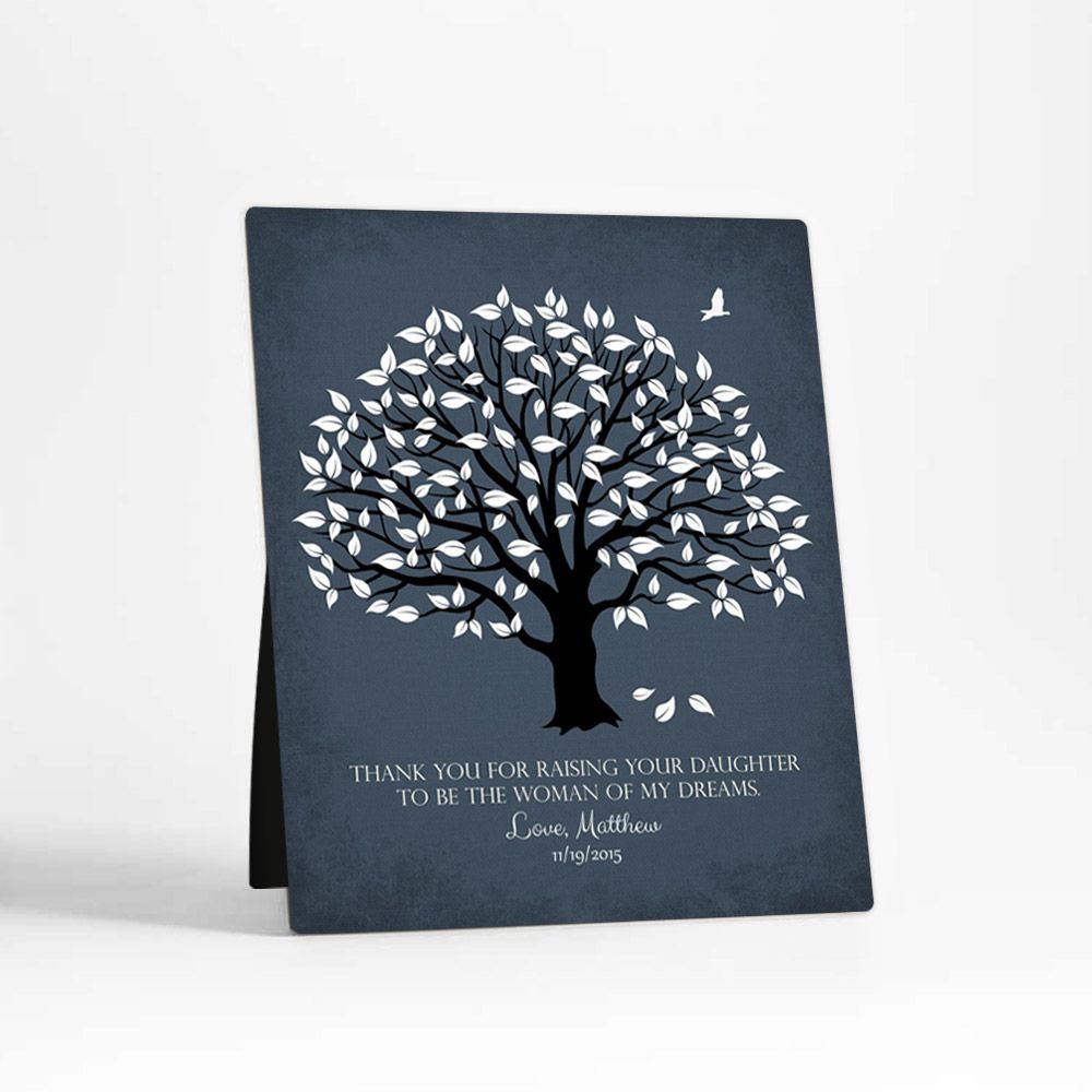 Magnolia Tree Wedding Desktop Plaque Gift for Mother Of The Bride D-1156
