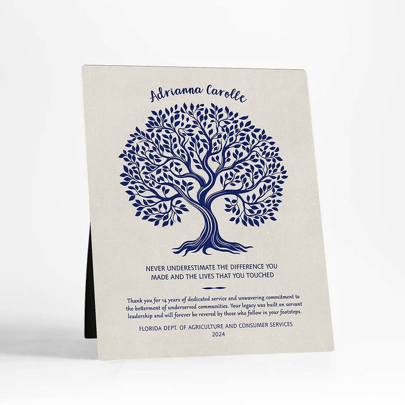 Never Underestimate the Difference You Made Legacy Retirement Desktop Plaque Gift for Employee D-2143