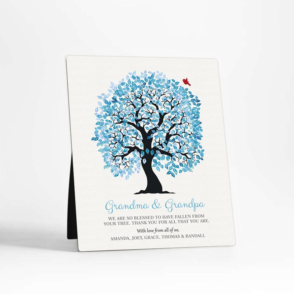 Artful Tree Family Appreciation Desktop Plaque Gift for Grandparent D-1268