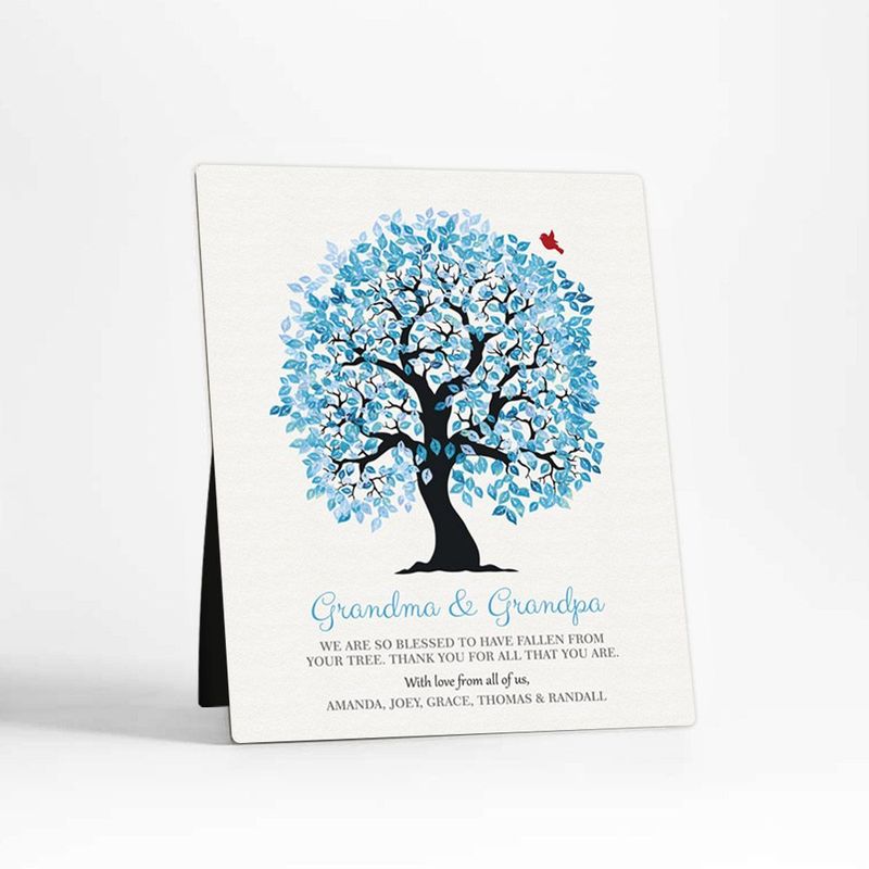 Artful Tree Family Appreciation Desktop Plaque Gift for Grandparent D-1268