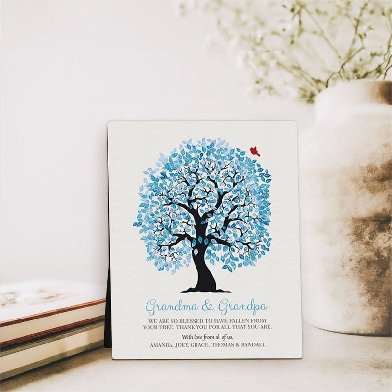 Artful Tree Family Appreciation Desktop Plaque Gift for Grandparent D-1268