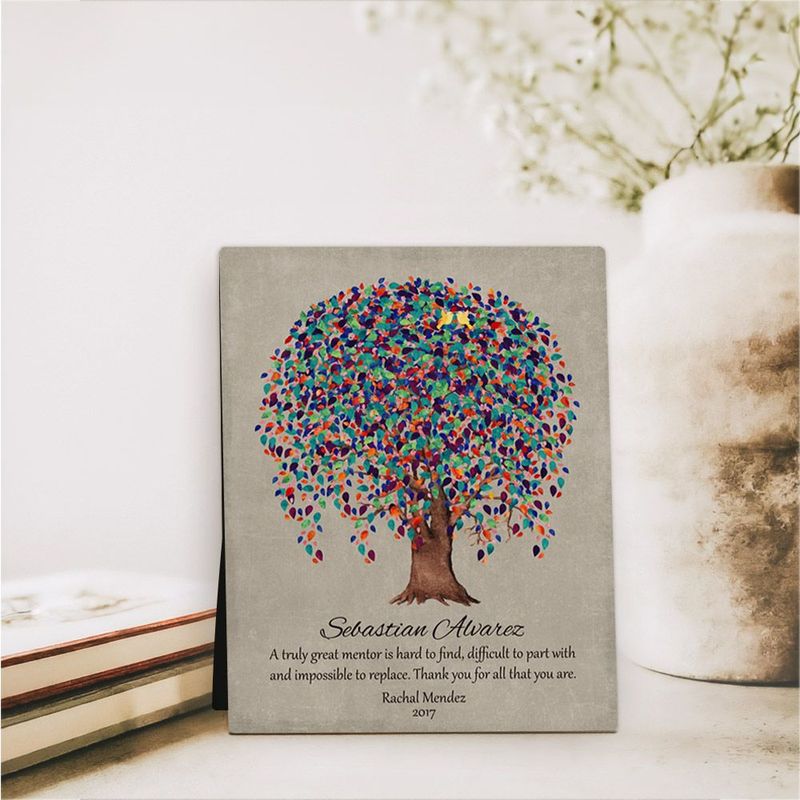 #1 Best Seller - Willow Tree Leadership Appreciation Desktop Plaque Gift for Mentor D-1509