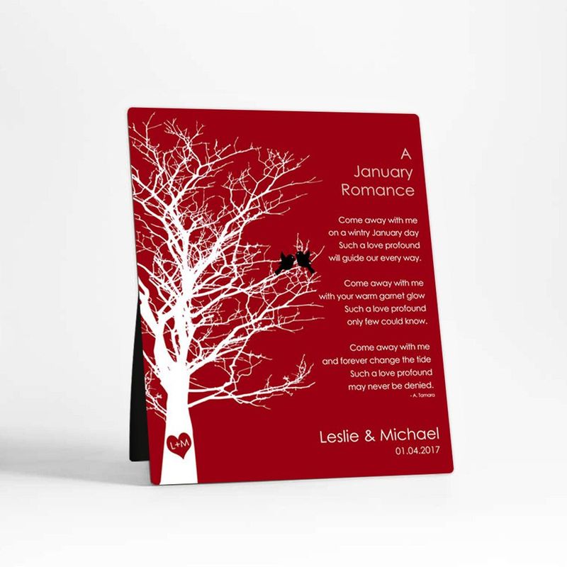 Branchy Tree Engagement Desktop Plaque Gift for Couple D-1701