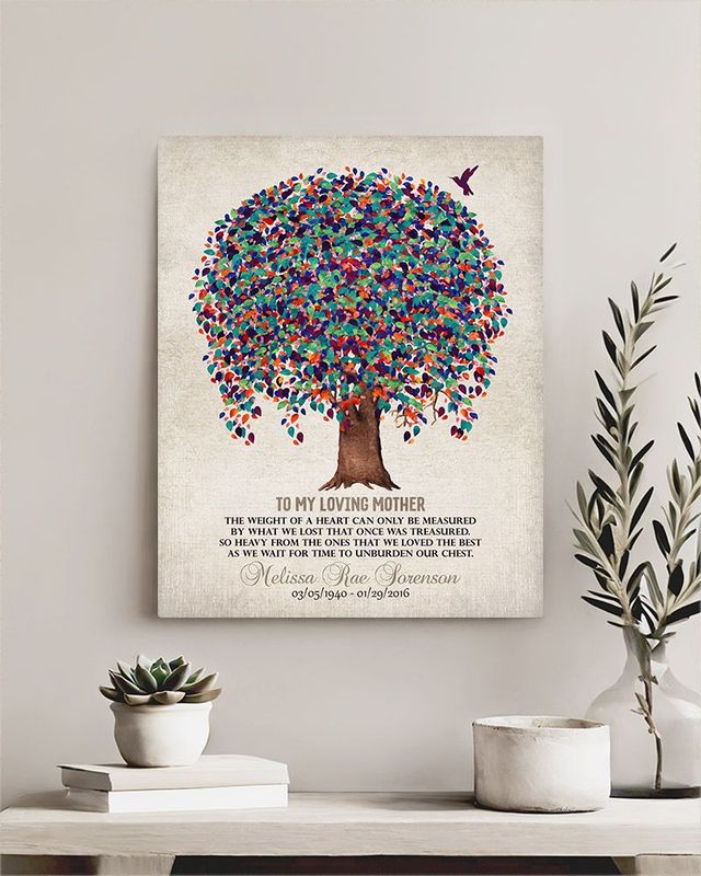 Multicolor Willow Tree Memorial Wall Plaque Gift for Bereaved Children LTC-1242