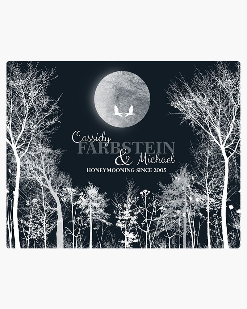 #1 Best Seller - Full Moon Tree Forest Anniversary Wall Plaque Gift for Couple LTC-1148