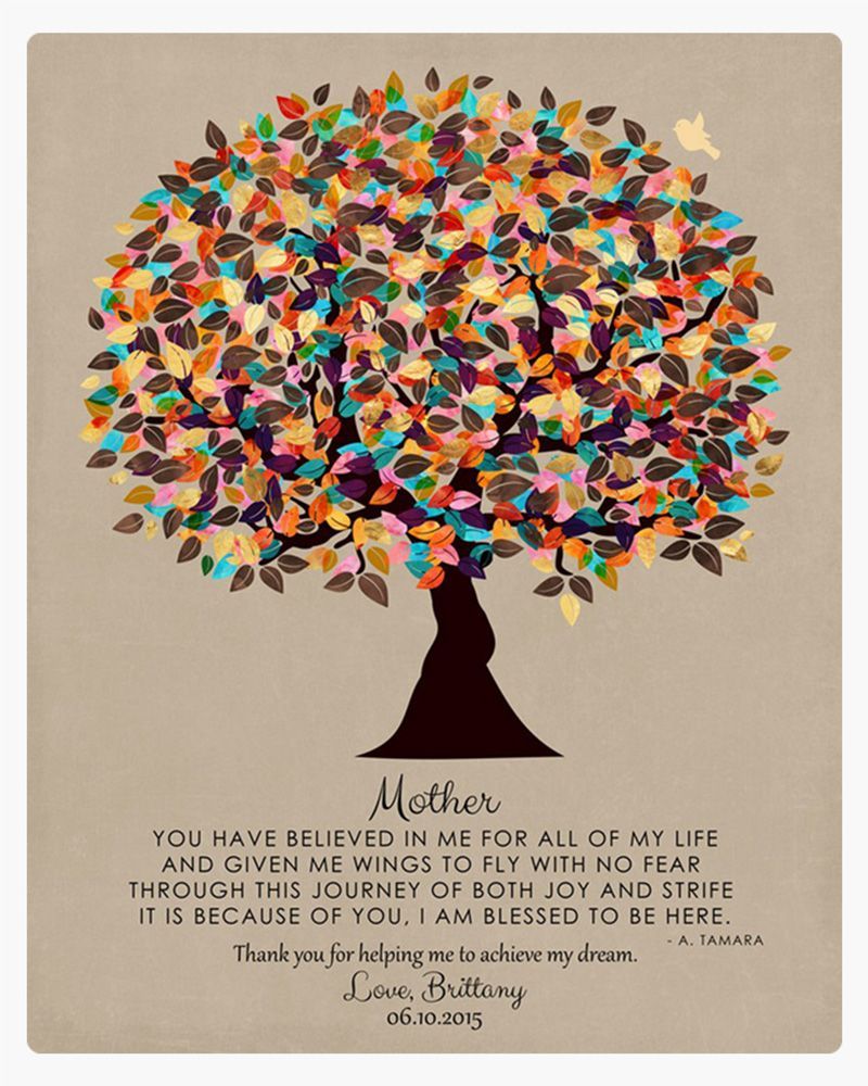 Late Spring Tree Mother&#39;s Day Wall Plaque Gift for Mother LTC-1311