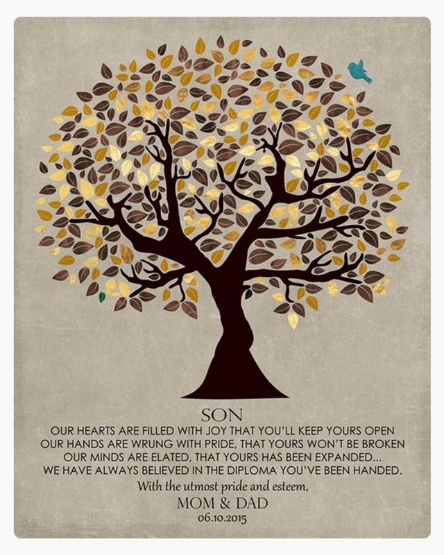 #1 Best Seller - Olive Tree graduation Wall Plaque Gift for Son LTC-1308