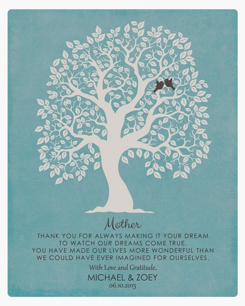 Owl Tree Mother&#39;s Day Wall Plaque Gift for Mother LTC-1333