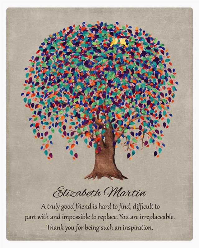 Multicolor Willow Tree Friendship Wall Plaque Gift for Friend LTC-1508
