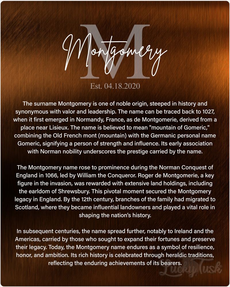 White Bronze Surname Monogram and Established History Housewarming Wall Plaque Gift for Family LTC-2135