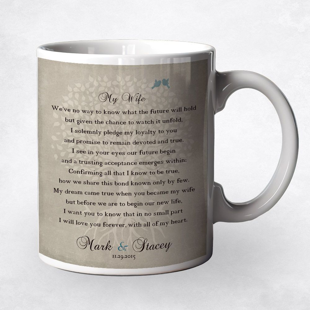 Love Poem for Wife Wedding Coffee Mug Gift for Bride M-1138