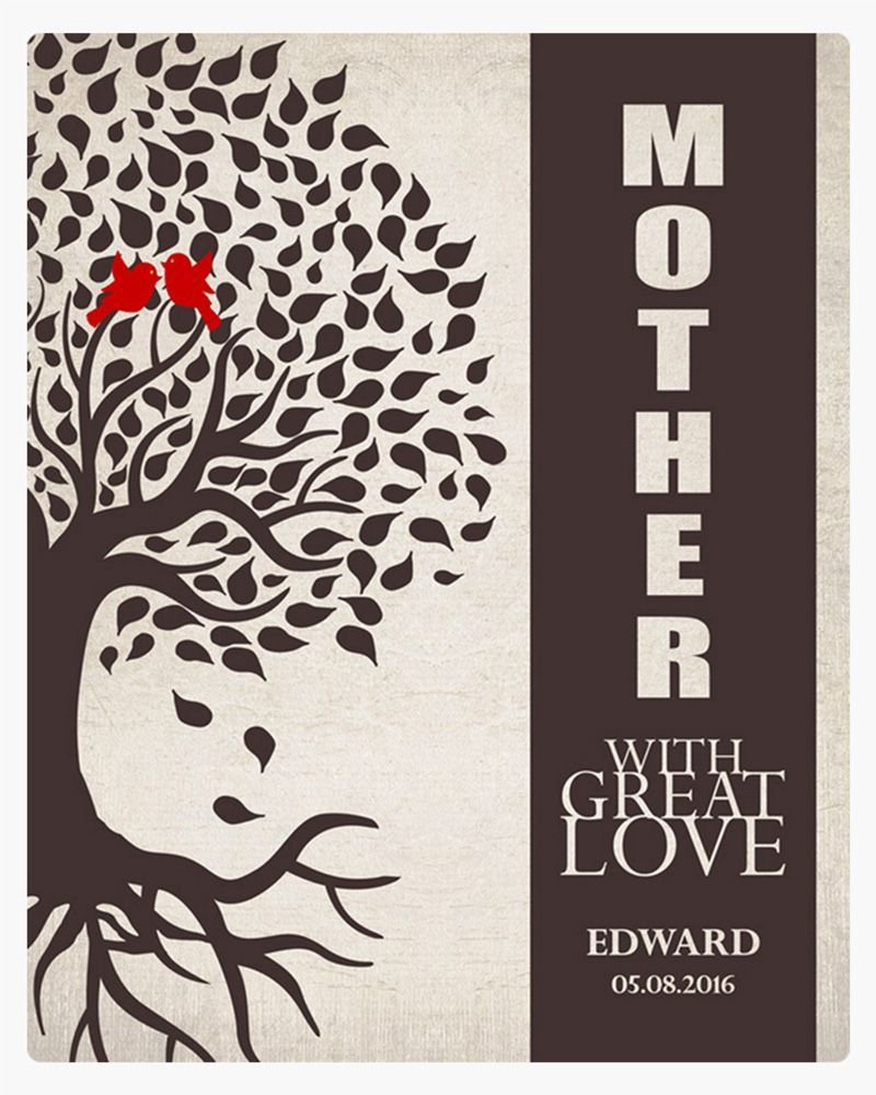 Mother Side Tree with Roots Mother&#39;s Day Wall Plaque Gift for Mom LTC-1226