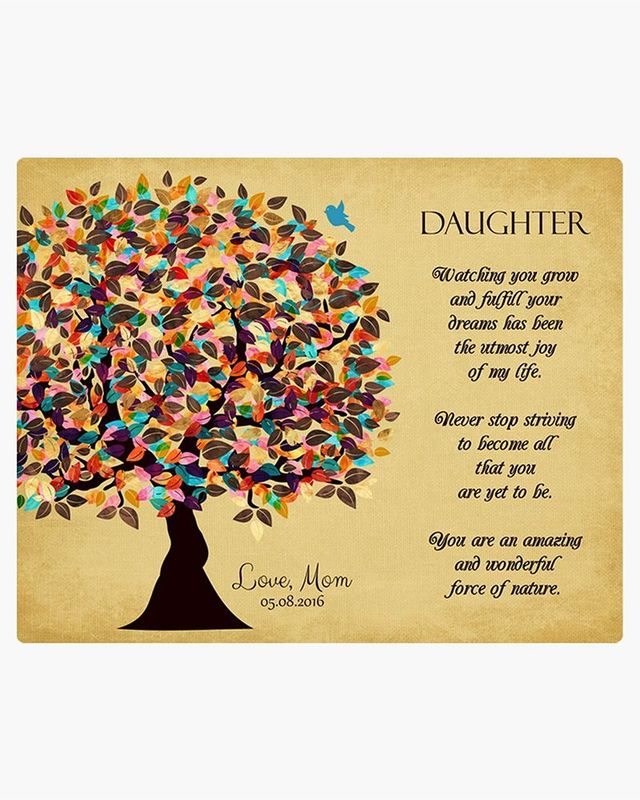 #1 Best Seller - Late Spring Tree Graduation Wall Plaque Gift for Daughter LTC-1316