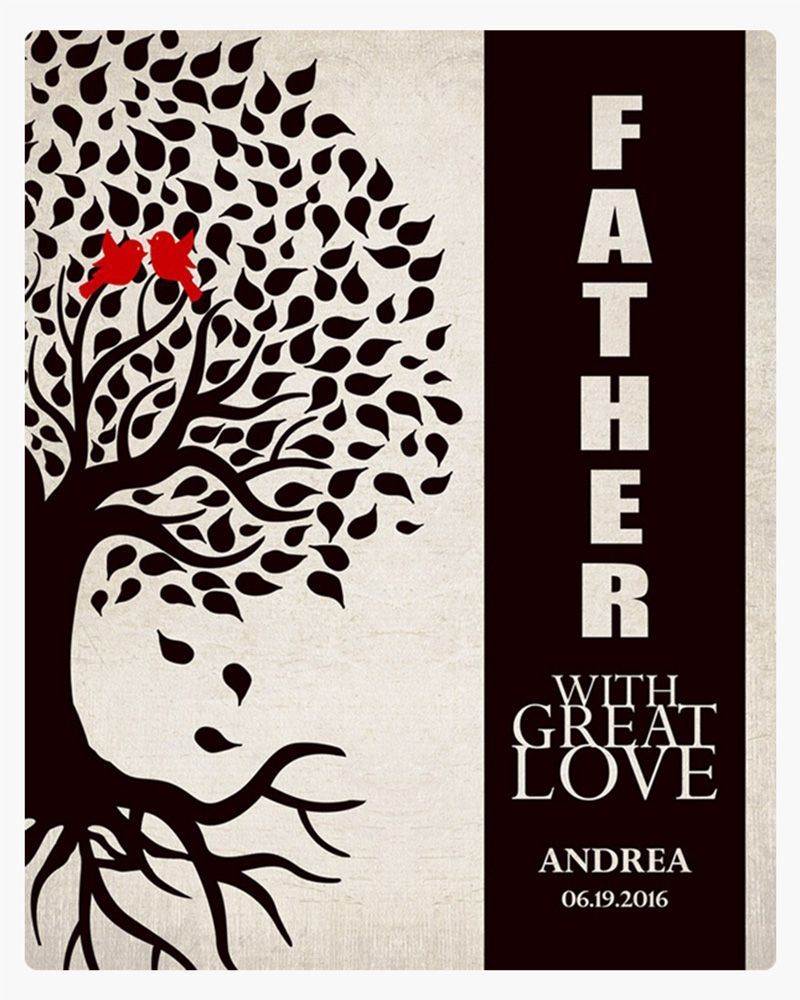 Father Side Tree with Roots Father&#39;s Day Wall Plaque Gift for Dad LTC-1228