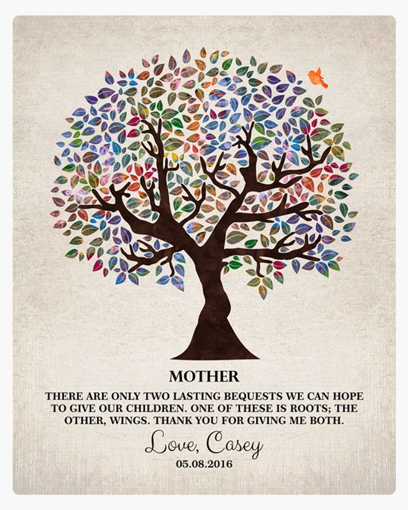 Colorful Olive Tree Mother&#39;s Day Wall Plaque Gift for Mother LTC-1247