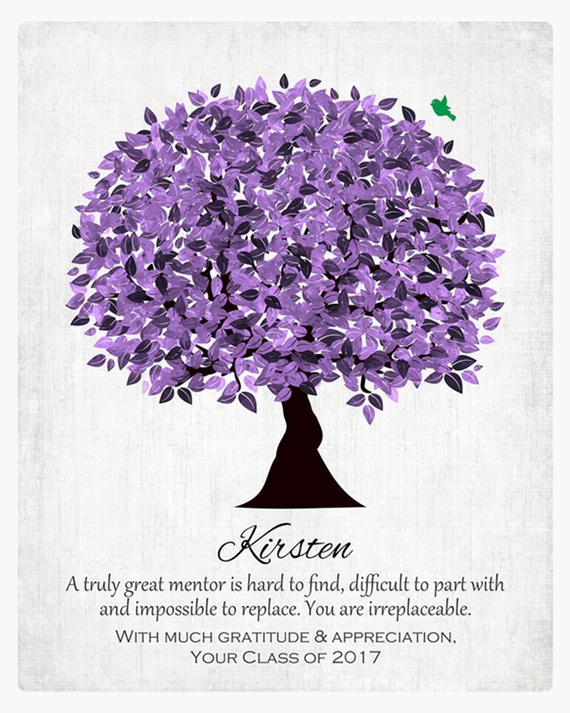Purple Purple Tree Leadership Appreciation Wall Plaque Gift for Mentor LTC-1477