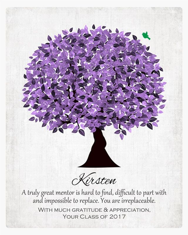 Purple Purple Tree Leadership Appreciation Wall Plaque Gift for Mentor LTC-1477