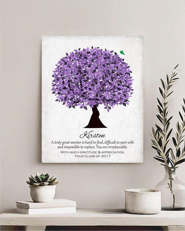 Purple Purple Tree Leadership Appreciation Wall Plaque Gift for Mentor LTC-1477