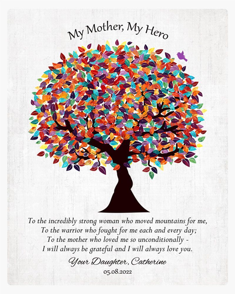 Spring Tree Mother&#39;s Day Wall Plaque Gift for Mom LTC-1555