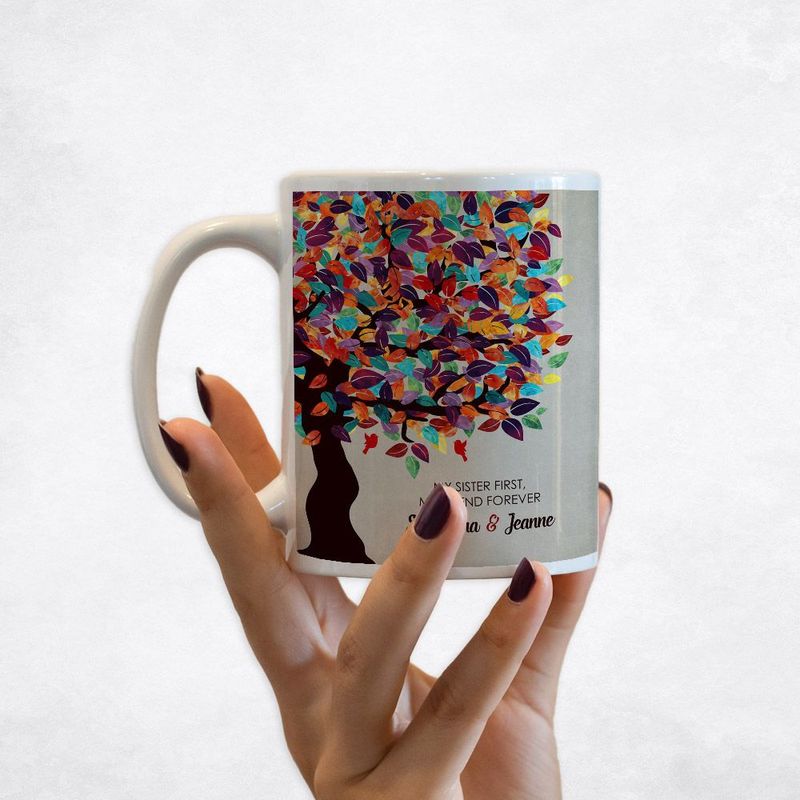 #1 Best Seller - Half Spring Tree Wedding Coffee Mug Gift for Sister M-1164