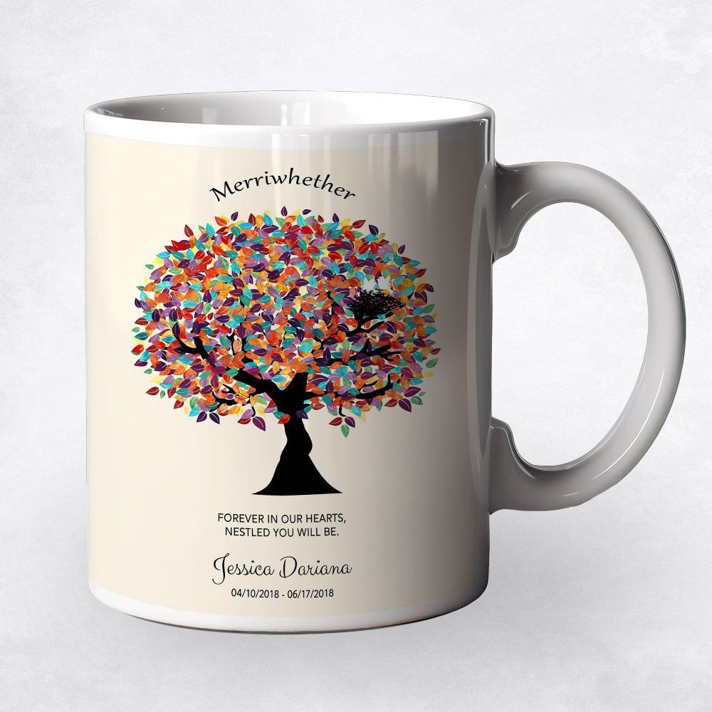 Colorful Spring Tree Memorial Coffee Mug Gift for Bereaved Parents M-1362