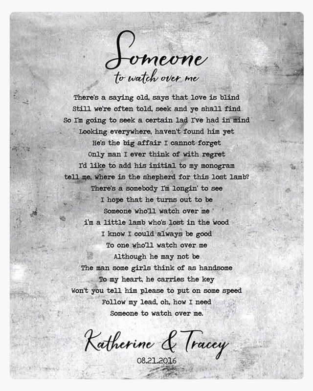 Silver Tarnished Tin Our Song Lyrics 10th Anniversary Wall Plaque Gift for Couple LTC-1903
