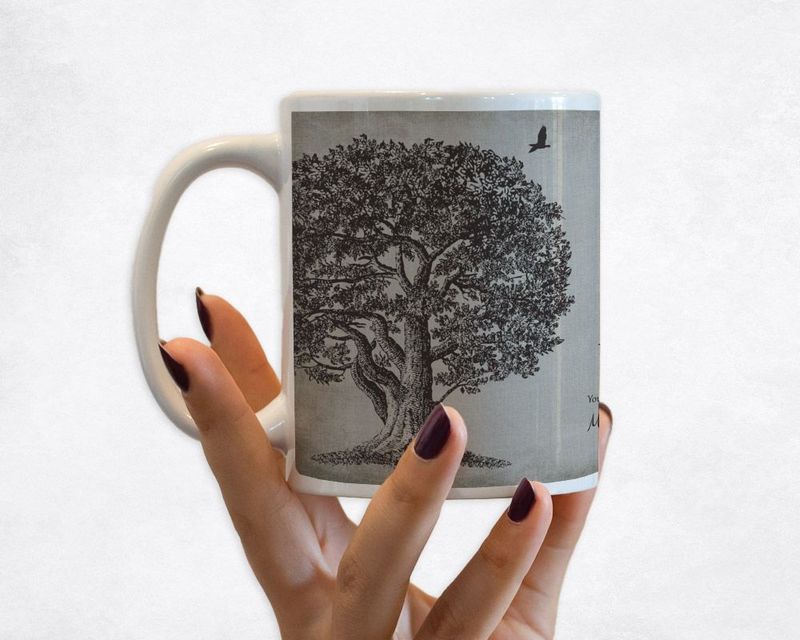 Oak Tree Memorial Coffee Mug Gift for Bereaved Family M-1328